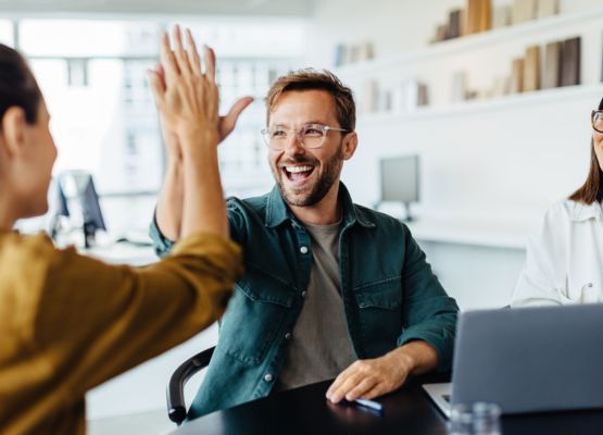 Business People celebrating