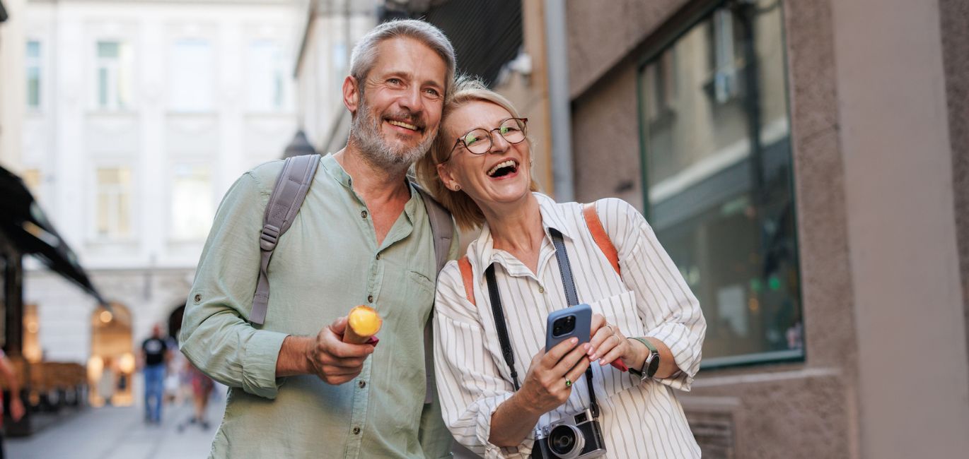 Couple enjoying vacation